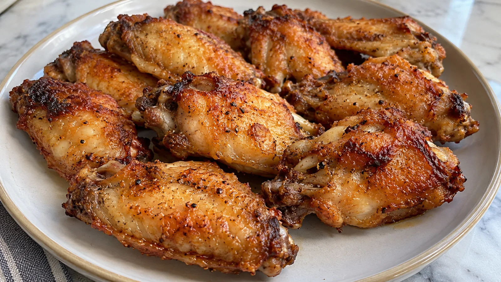 Křupavá kuřecí křídla z horkovzdušné fritézy